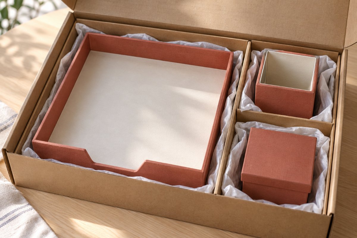 Desk Sets: Protection and packing