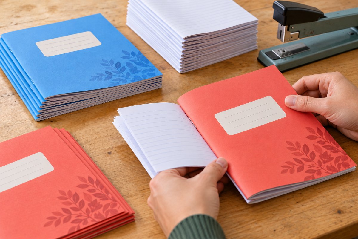 Exercise & Composition Books: Construction and assembly