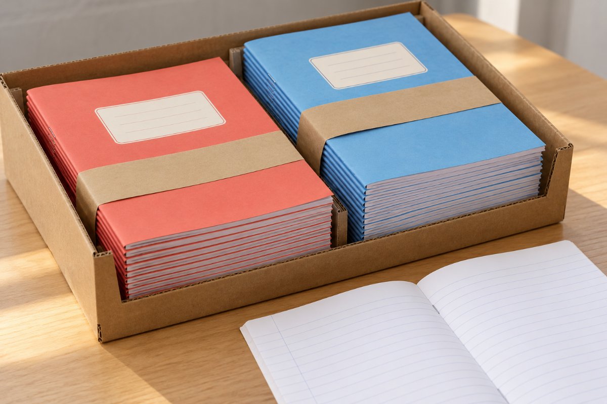 Exercise & Composition Books: Protection and packing