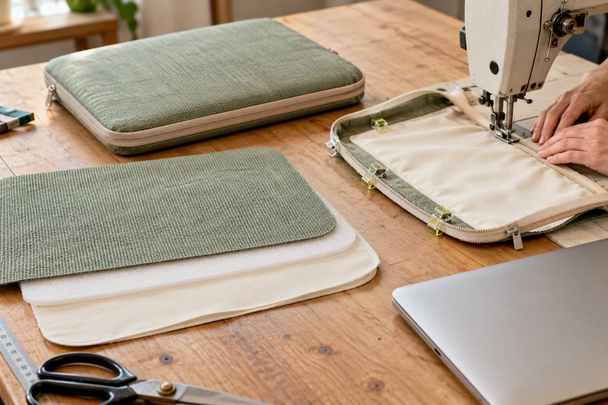 Laptop Sleeves: Construction and assembly