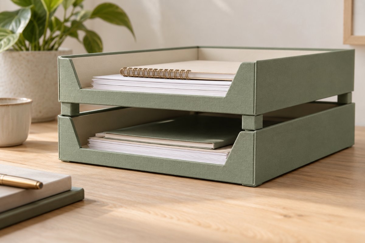 Letter Trays: Stacking Interface