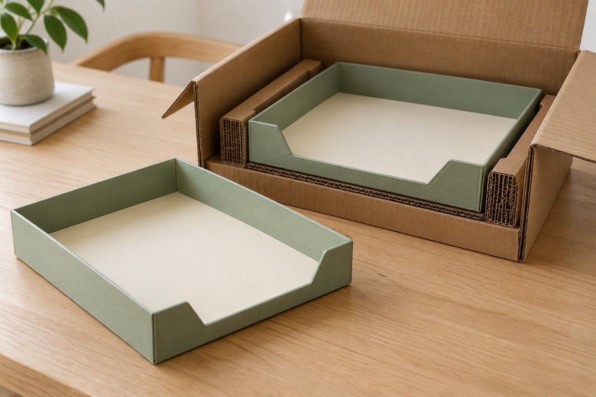 Letter Trays: Protection and packing