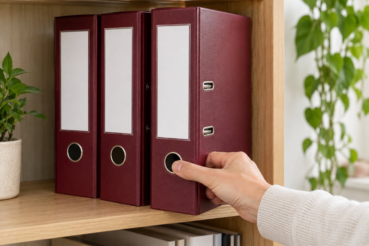 Lever Arch Files: Shelf Storage