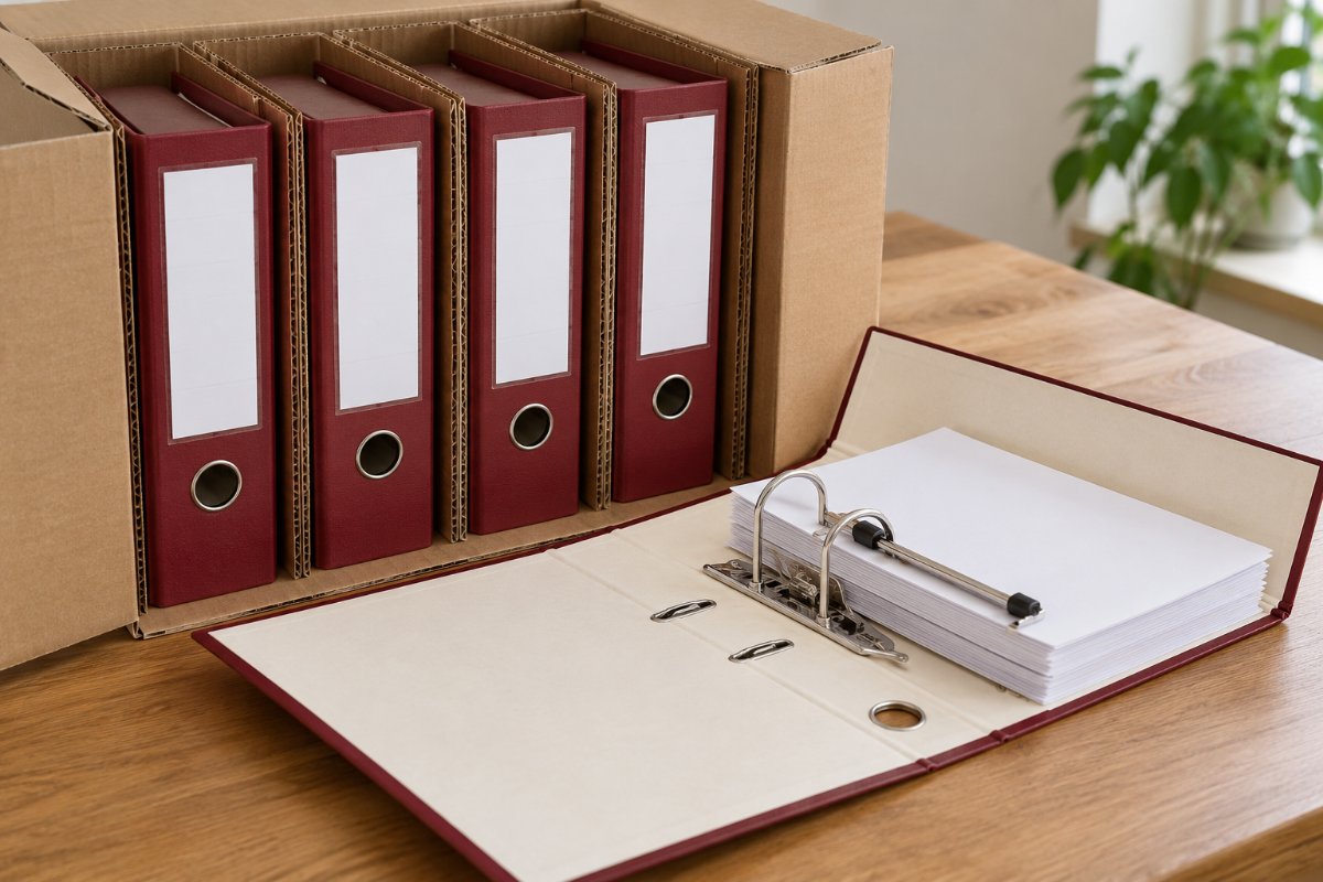 Lever Arch Files: Protection and packing