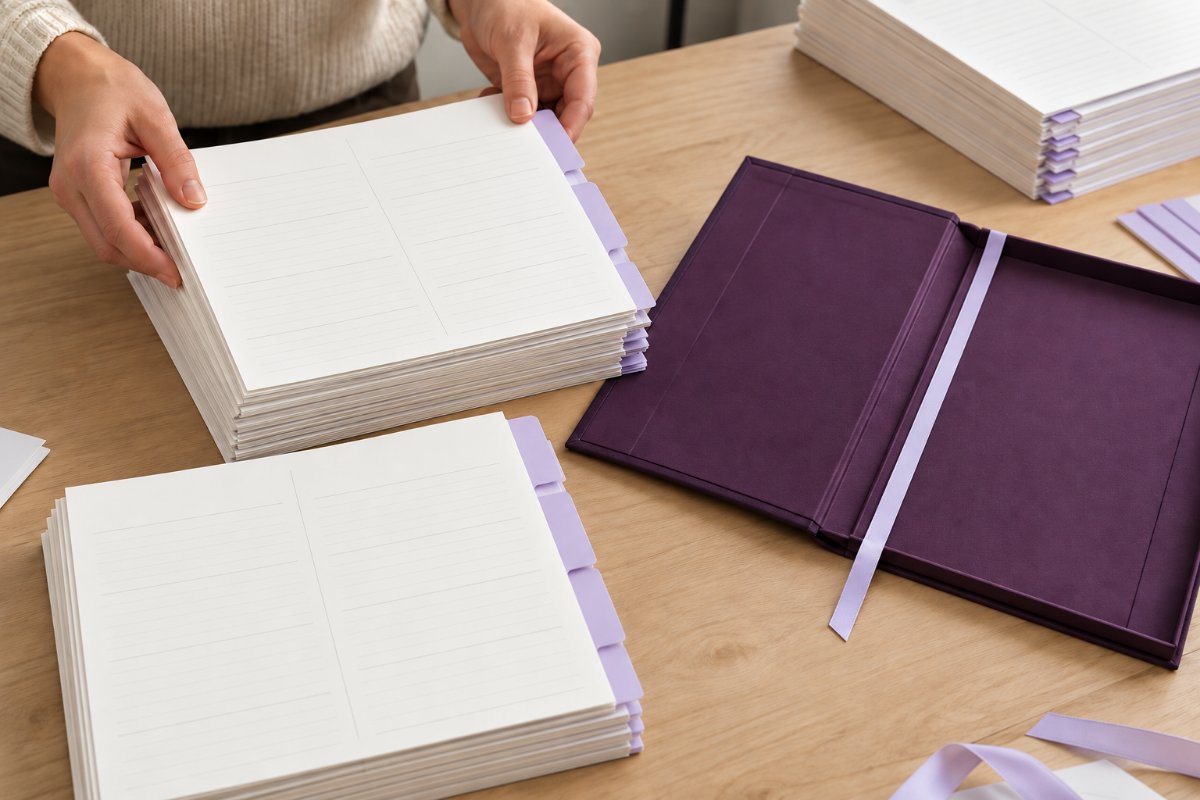 Planners & Diaries: Construction and assembly