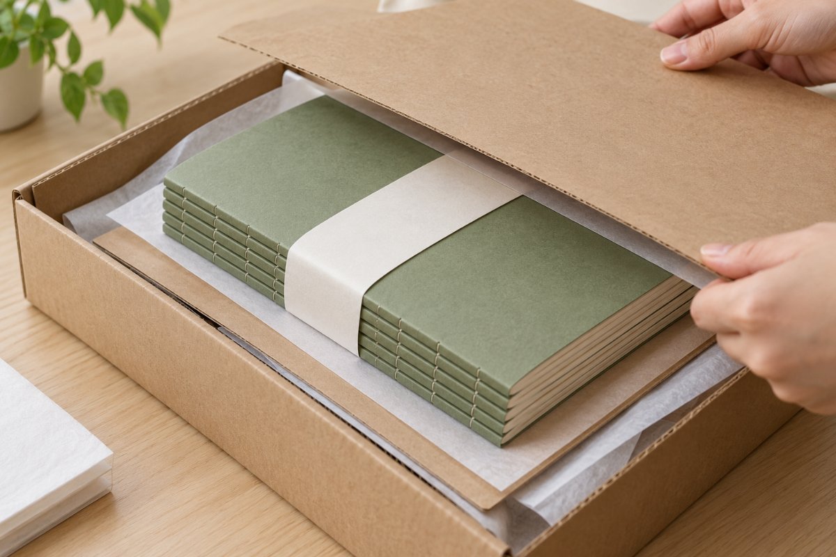 Softcover Notebooks: Protection and packing
