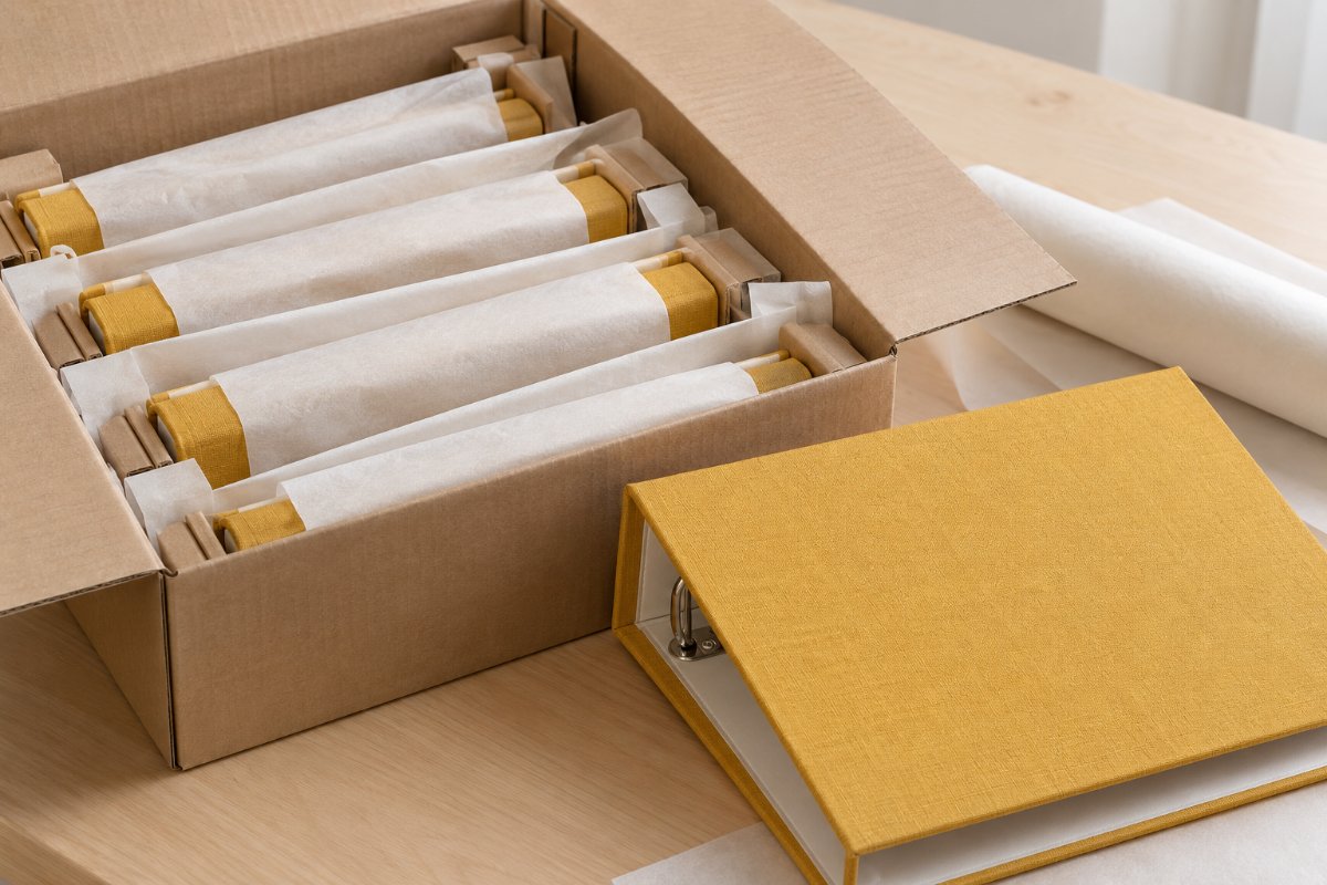Turned-Edge Binders: Protection and packing