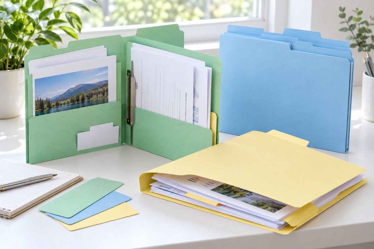 Custom Filing Folders — range and construction overview