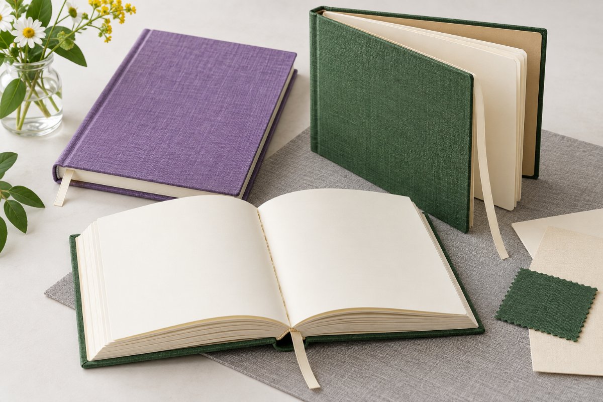 Custom Hardcover Notebooks — range and construction overview