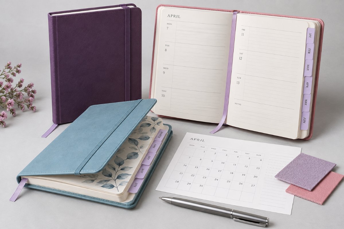 Custom Planners & Diaries — range and construction overview