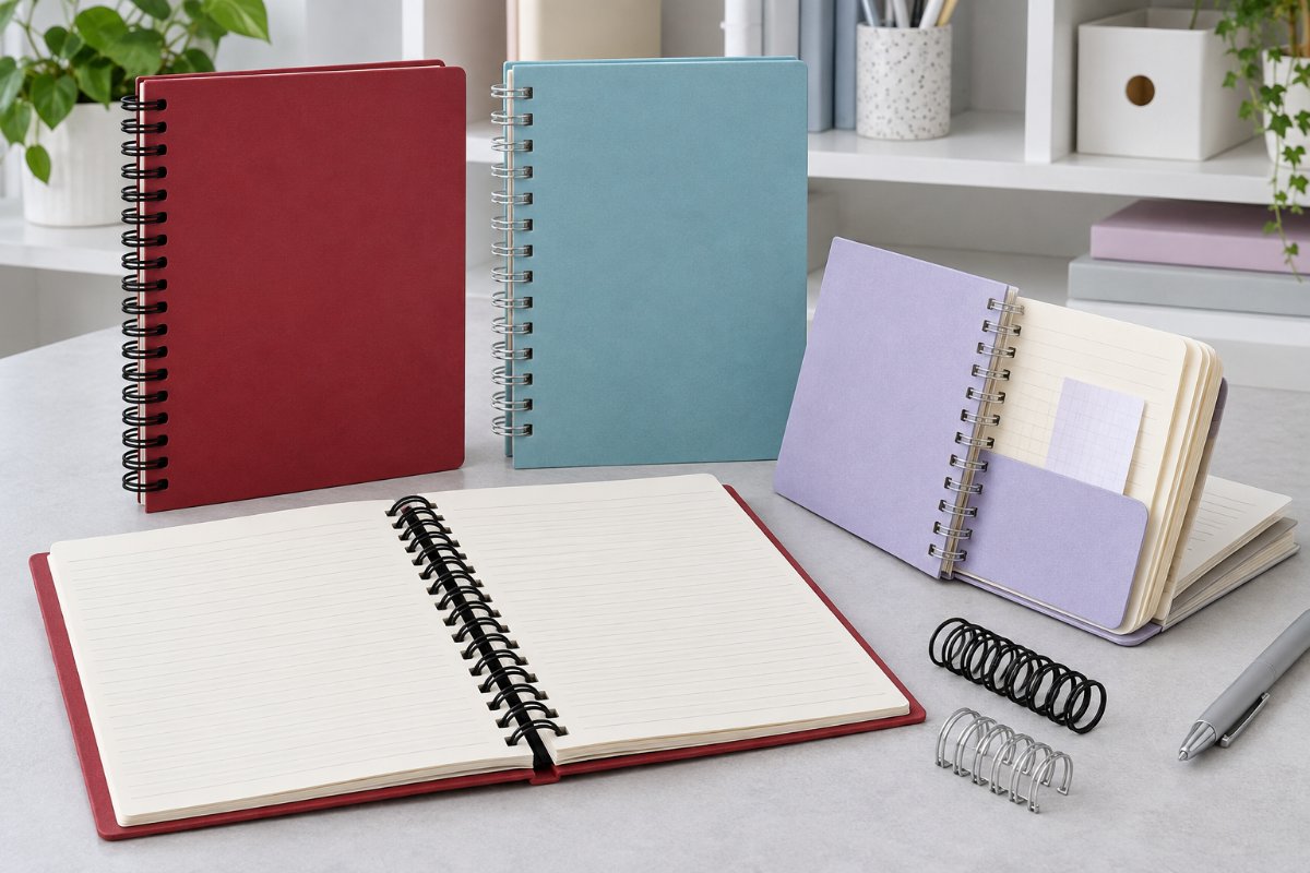 Custom Spiral & Wire-O Notebooks — range and construction overview