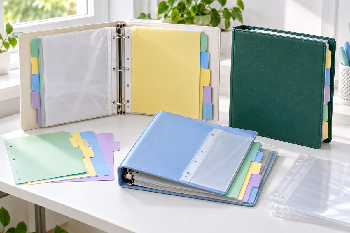 Custom Binder Accessories — range and construction overview