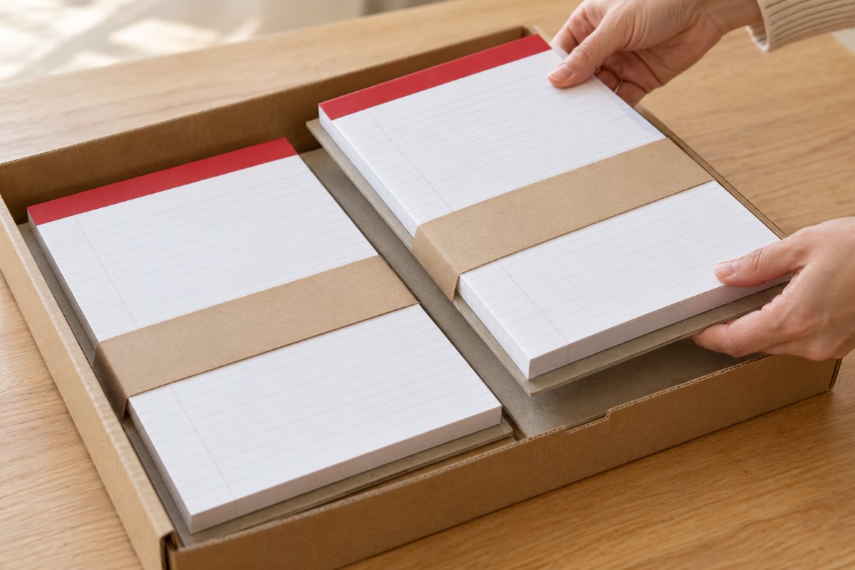 Writing Pads: Protection and packing